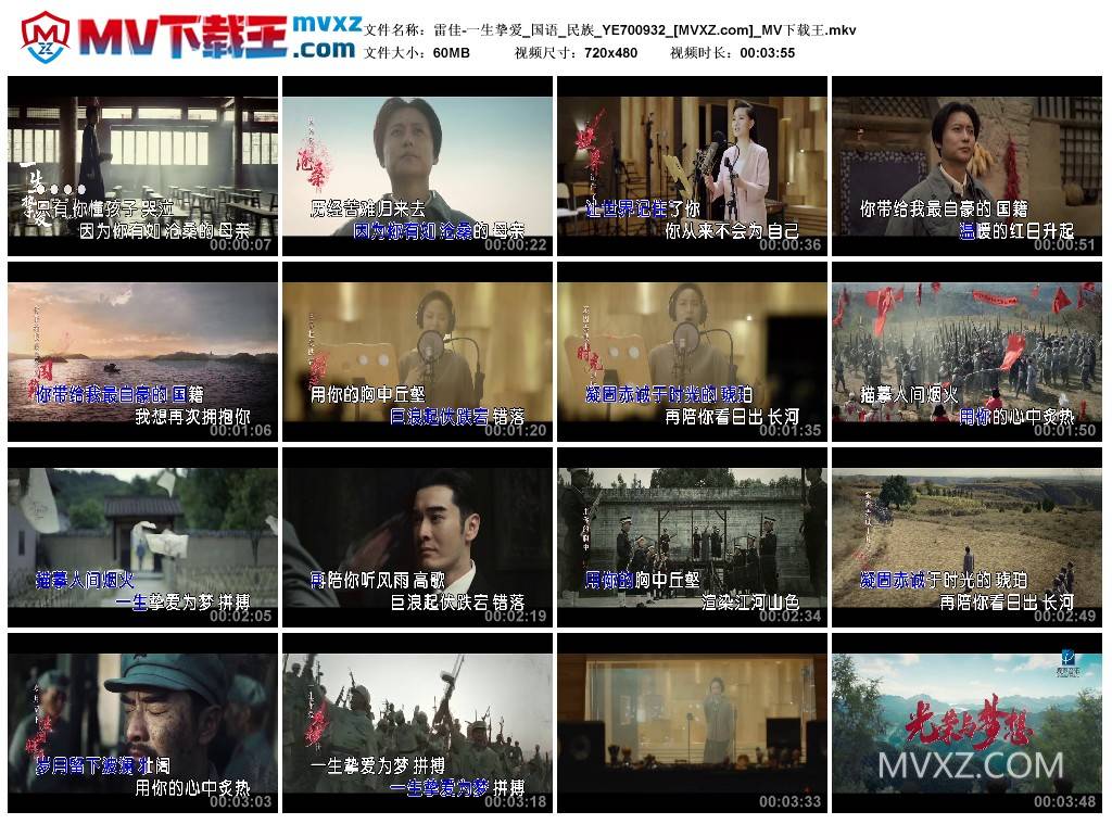 雷佳-一生挚爱_国语_民族_YE700932